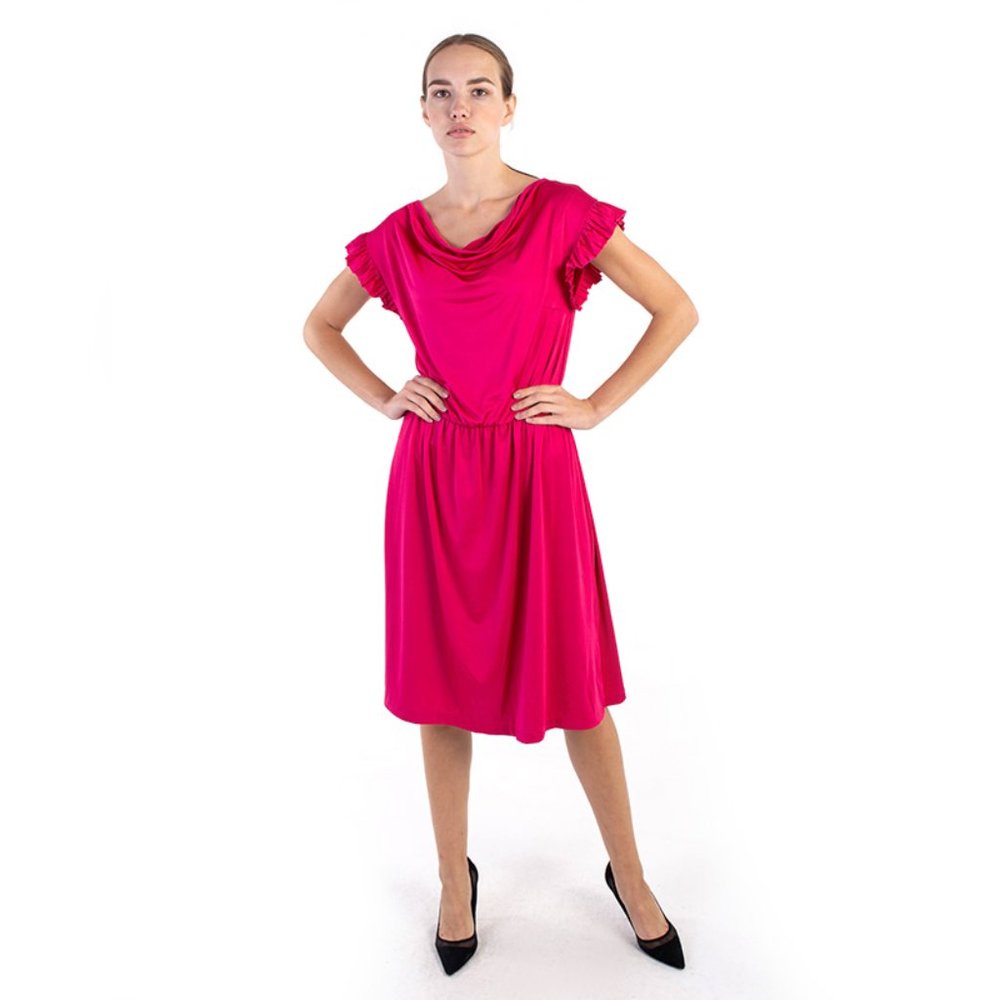 LEONA EDMISTON DEEP PINK DRESS | WOMENS SIZE XS